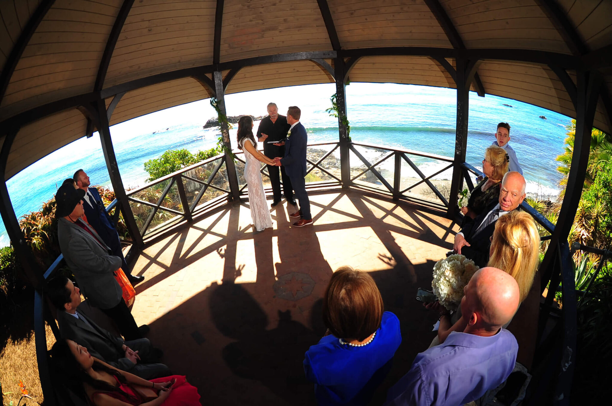 laguna beach gazebo heisler park wedding elopement